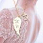 AKTAP Memorial Necklace Sympathy Angel Wing Jewelry Gift for Loss of Loved One