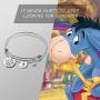 G-Ahora Winnie The Pooh Disney Eeyore Jewelry Inspired Bracelet It Never Hurts to Keep Looking for Sunshine Eeyore Quote Gift for Women Girls(Never Hurt BR)