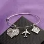 SEIRAA Travel Agent Charm Bracelet Travel Jewelry Appreciate Agent Planner Gift Thank You Gift for Travel Agent Planner SEIRAA Travel Agent Charm Bracelet Travel Jewelry Appreciate Agent Planner Gift Thank You Gift for Travel Agent Planner