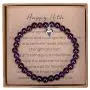 Gifts for 16 Year Old Girl Amethyst Bead Bracelet with Sterling Silver Heart Charm Sweet 16 Gifts for Girls with Card and Gift Box Gifts for 16 Year Old Girl Amethyst Bead Bracelet with Sterling Silver Heart Charm Sweet 16 Gifts for Girls with Card and Gift Box