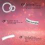 Ado Glo Mother’s Day Bracelet Gifts, Always My Daughter/Mom/Sister Forever My Friend Circles Bangle, White Gold Plated Fashion Jewelry, Birthday Anniversary for Women and Girls