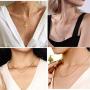 PROSILVER 925 Sterling Silver Dainty Chain for Women Teen Girls, 18K Yellow Gold/Rose Gold Plated, 1.6mm Thin Chains, Delicate Looking but Durable, 18''/22'', Come Gift Box & Silk Pouch