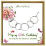 ALoveSoul 60th Birthday Gifts for Women - 925 Sterling Silver Six Circle Interlocking Infinity Necklace for Her, 6 Decade Jewelry 60 Years Old 1961 Birthday Gifts