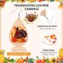 16 Pairs Thanksgiving Fall Faux Leather Earrings Maple Leaves Turkey Teardrop Dangle Earrings Women Autumn Jewelry Accessory