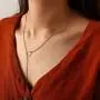 Unicra Simple Ring Necklace Gold Y-Necklace Chain Bar Pendant Necklaces Jewelry for Women and Girls Unicra Simple Ring Necklace Gold Y-Necklace Chain Bar Pendant Necklaces Jewelry for Women and Girls