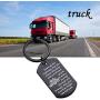 FUSTMW Truck Driver Gifts Keychain May Your Guardian Angel Ride with You Drive Safe Key Chain Long Distance Relationship Gift for Trucker Wife Couple Gifts for Him