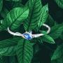 GEORGE · SMITH Infinity Love Blue Butterfly Crystal Bangle Bracelet for Women Silver Tone Adjustable Charms Bracelet Girlfriend Birthday Valentines Day Jewelry Gifts