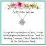Onepurposegifts Sister in Law Gifts, Sisters in Law Gift Necklace, Sister in Law Birthday Gift, Sister in Law Jewelry