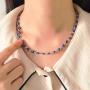 Long tiantian Evil Eye Necklace for Women Evil Eye Choker for Girls Lucky Jewelry