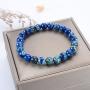 Cherry Tree Collection Natural Semi-Precious Gemstone Beaded Stretch Bracelet 8mm Round Beads 7''