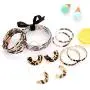 6 Piece Leopard Jewelry Set Leopard Acrylic Hoop Earrings Statement Wire Drop Hoop Earrings Animal Print Multi-Layer Leopard Jelly Silicone Bracelets For Woman 6 Piece Leopard Jewelry Set Leopard Acrylic Hoop Earrings Statement Wire Drop Hoop Earrings Animal Print Multi-Layer Leopard Jelly Silicone Bracelets For Woman