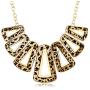 Gem Stone King Stunning Leopard Set with Geometric Dangle Earrings and Necklace Set