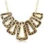 Gem Stone King Stunning Leopard Set with Geometric Dangle Earrings and Necklace Set
