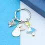 HN HNHB Disney Keychain Alice in Wonderland Gifts for Friend Sister Nice Alice Fans Halloween Thanksgiving Day Christmas Memorial Day Gift