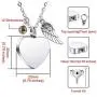 VIBOOS Heart Angel Wing Pendant Urn Necklace Birthstones for Men Women Boys Girls Dog Cat Pet Stainless Steel Ashes Necklace Memorial Keepsake Cremation Funnel Kit Jewelry VIBOOS Heart Angel Wing Pendant Urn Necklace Birthstones for Men Women Boys Girls Dog Cat Pet Stainless Steel Ashes Necklace Memorial Keepsake Cremation Funnel Kit Jewelry