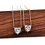 BERYUAN Women Simple Choker Heart Choker Pendant Necklace Trendy Necklace Bridal Necklace Teen Necklace Jewelry for Women and Girls (GOLD)