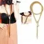 Tvoip Fashion Collier Femme Jewelry Full Rhinestone Accessories gold silver Crystal Snake long Pendant Necklace. (Gold) Tvoip Fashion Collier Femme Jewelry Full Rhinestone Accessories gold silver Crystal Snake long Pendant Necklace. (Gold)