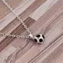 Classic Football Soccer Ball Pendant Necklace, AILUOR Fashion Stainless Steel Enamel Football World Cup Jewelry for women men Girls Gift, 20” Classic Football Soccer Ball Pendant Necklace, AILUOR Fashion Stainless Steel Enamel Football World Cup Jewelry for women men Girls Gift, 20”