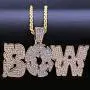 AIJIAO Iced Out Big Letter Pendant Necklace for Men Women Customized Name Personalized Hip Hop Full of Diamonds Gold/Silver AIJIAO Iced Out Big Letter Pendant Necklace for Men Women Customized Name Personalized Hip Hop Full of Diamonds Gold/Silver