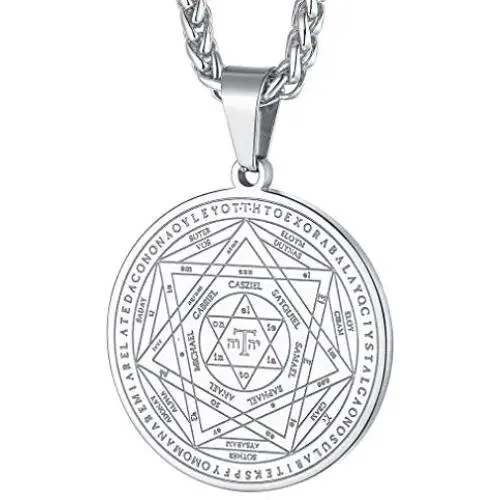 FaithHeart Magen David Star Necklace, Stainless Steel Star of David Jewish Jewelry for Women Men, The Seal of Solomon Talisman Tantrism Hexagram Pendant Necklaces (Send Gift Box)
