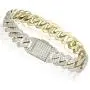 Luxfine 12mm Cuban Link Bracelet Hypoallergenic 14K REAL Gold Plated Iced Out Hip Hop Jewelry 5A+ Cubic Zirconia Prong-setting for Men Women Christmas Birthday Gift Luxfine 12mm Cuban Link Bracelet Hypoallergenic 14K REAL Gold Plated Iced Out Hip Hop Jewelry 5A+ Cubic Zirconia Prong-setting for Men Women Christmas Birthday Gift