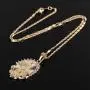 AOASK Women Crystal Rhinestone Virgin Mary Pendant Necklace Gold Retro Accessories Party Gifts AOASK Women Crystal Rhinestone Virgin Mary Pendant Necklace Gold Retro Accessories Party Gifts