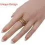 Hermosa Jewelry 18K Gold Plating Gemstone Ring Set Garnet Amethyst Peridot Morganite 7 8 9 Hermosa Jewelry 18K Gold Plating Gemstone Ring Set Garnet Amethyst Peridot Morganite 7 8 9