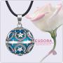 EUDORA Harmony Ball Moon and Star Music Chime Ball Pendant Necklace for Women Baby Girls Nice Jewellry Charming Gift, 45inch