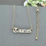 HUTINICE Scorpio Necklace for Women, 18K Gold Chain Horoscope Constilation Letter Sagittarius Necklace for Girls Birthday Gift