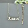 HUTINICE Scorpio Necklace for Women, 18K Gold Chain Horoscope Constilation Letter Sagittarius Necklace for Girls Birthday Gift