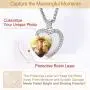 Custom4U Picture Necklace Personalized for Men or Women - Photo Necklace Customized with Chain 22”- DIY Memorial Necklace with Pictures Hip Hop Jewelry for Him Man Boys