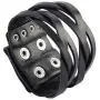 Jeilwiy Punk Leather Wristbands for Men Bracelets Handmade Wide Cuff Bangle Braided Jewelry Black Brown Adjustable - Teen Girls Boys Punk Fathers Gifts