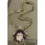 Shop-iGold Mens 14k Gold Finish 8mm Miami Cuban Link Choker Snake Greek God Medusa Head Necklace Iced Prong Set Cuban Chain for Men, Miami Cuban Link Chain Choker (22'' Chain & Pendant)