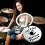 PENQI Drummer Keychain Drummer Gift Percussion Jewelry Just A Girl Who Loves Drums Key Ring Drum Band Jewelry Drum Player Gift for Drum Lover Musician