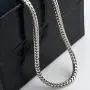 Sterling Silver Mens Solid Franco Square Box Link Chain Necklace/Bracelet - 1.8MM-4.7MM - Yellow or Rhodium Sterling Silver Mens Solid Franco Square Box Link Chain Necklace/Bracelet - 1.8MM-4.7MM - Yellow or Rhodium