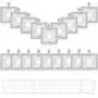 36 Pieces Pendant Trays Set, Including 18 Pieces Rhinestone Bezel Pendant Trays Square Shape Pendants with 18 Pieces Glass Square Cabochons for DIY Jewelry Pendant, Silver