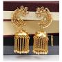 SANARA Indian Bollywood Ethnic Gold Tone Party wear Polki Jhumka/Jhumki Earrings Ethnic Crystal Stone Jewelry
