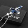 HZMAN Crucifix Stainless Steel Jewelry Jesus Cross Pendant Gold Silver Black Necklace Gift