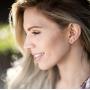 Lifetime Jewelry Cubic Zirconia Studs Earrings 24k Gold Plated for Women or Men