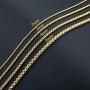 2MM 3MM 4MNM 5MM Square Rolo Chain Stainless Steel Round Box Necklace Men Women Jewelry