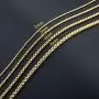 2MM 3MM 4MNM 5MM Square Rolo Chain Stainless Steel Round Box Necklace Men Women Jewelry