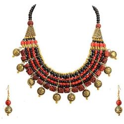 Zephyrr Original Tibetan Beads Necklace Set for Women Statement Handmade Fashion Boho Jewelry