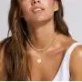 DHQH Layered Initial Necklaces for Women Girls,14K Gold Plated Paperclip Chain Necklace Adjustable Hexagon Letter Pendant Initial Layering Choker Necklace Jewelry Teen Girls Gifts