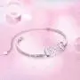 925 Sterling Silver Love Heart Infinity Bracelet Jewelry for Women Teen Girls