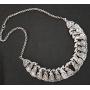 Sansar India Oxidized Silver Plated Peacock Choker Indian Necklace Jewelry for Girls and Women