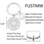 FUSTMW AA AA Yearly Medallions Keychain 1 2 3 4 5 6 Years Sobriety Gifts AA Serenity Prayer Addiction Recovery Gifts