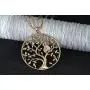 Ouran Necklace for Women,Tree of Life with Owl Pendant Necklace Girls CZ Crystal Necklace Long Chain Necklace