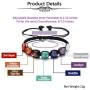 Top Plaza 7 Chakra Stone Yoga Bracelet Reiki Healing Crystal Natural Gemstone Braided Rope Bracelets for Women Girl