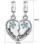 JMQJewelry Mother Love Daughter Clover Heart Dangle Birthday Birthstone Charms for Bracelets Mom Son Girl Boy Gifts JMQJewelry Mother Love Daughter Clover Heart Dangle Birthday Birthstone Charms for Bracelets Mom Son Girl Boy Gifts