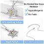 Silvora Sterling Silver Star of David Pendant Necklace with 22 in Rolo Chain Megan Cross Jewelry for Women